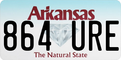 AR license plate 864URE