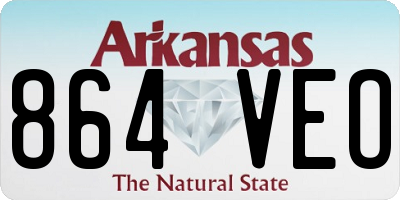 AR license plate 864VEO