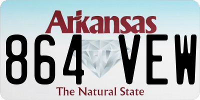 AR license plate 864VEW