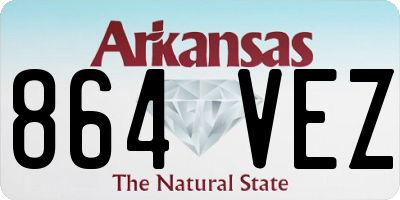 AR license plate 864VEZ