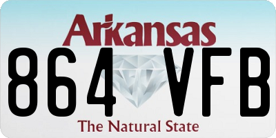 AR license plate 864VFB