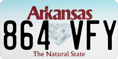AR license plate 864VFY