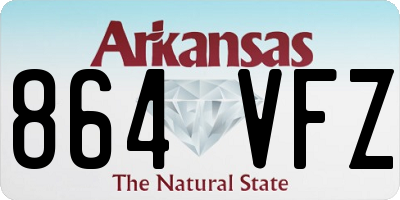 AR license plate 864VFZ