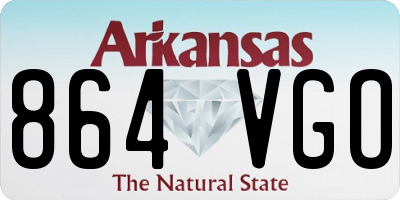 AR license plate 864VGO