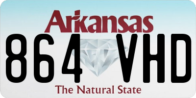 AR license plate 864VHD