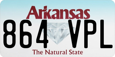 AR license plate 864VPL