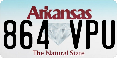 AR license plate 864VPU