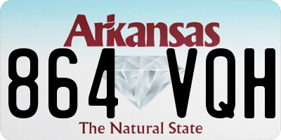 AR license plate 864VQH