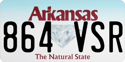 AR license plate 864VSR