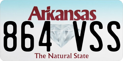 AR license plate 864VSS