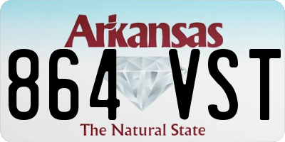 AR license plate 864VST