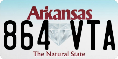 AR license plate 864VTA