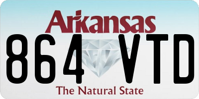 AR license plate 864VTD