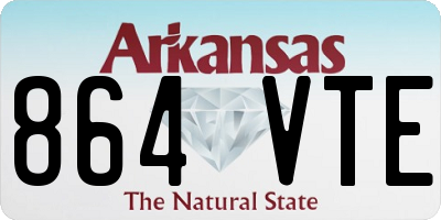 AR license plate 864VTE