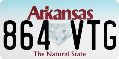 AR license plate 864VTG