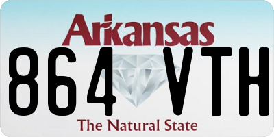 AR license plate 864VTH