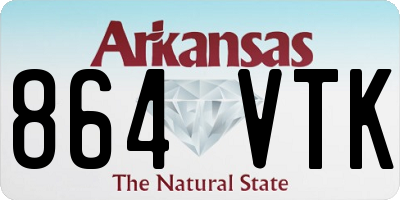 AR license plate 864VTK