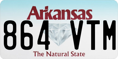AR license plate 864VTM