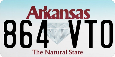 AR license plate 864VTO