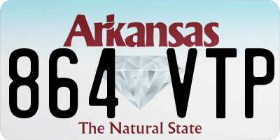 AR license plate 864VTP