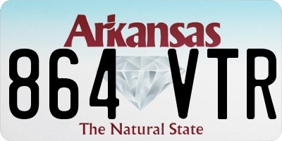 AR license plate 864VTR