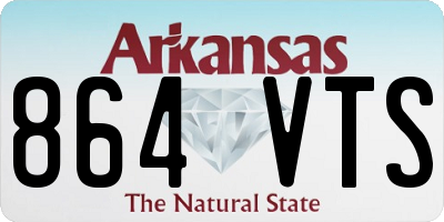 AR license plate 864VTS