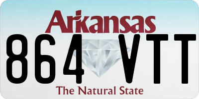 AR license plate 864VTT