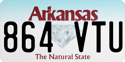 AR license plate 864VTU