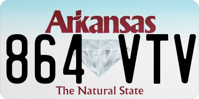 AR license plate 864VTV