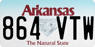 AR license plate 864VTW