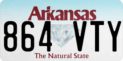 AR license plate 864VTY