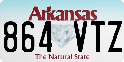AR license plate 864VTZ