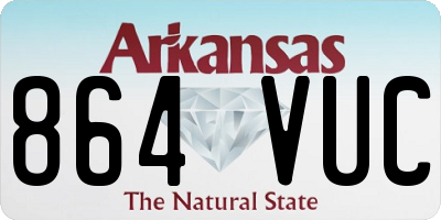 AR license plate 864VUC