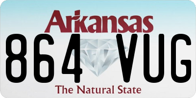 AR license plate 864VUG