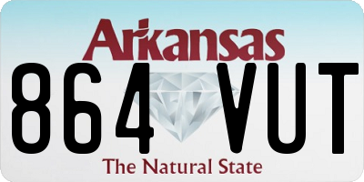 AR license plate 864VUT