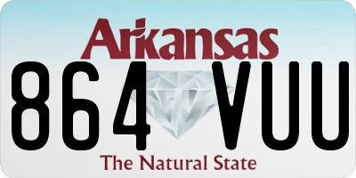 AR license plate 864VUU