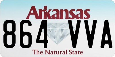 AR license plate 864VVA