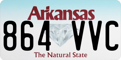 AR license plate 864VVC