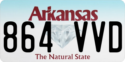 AR license plate 864VVD