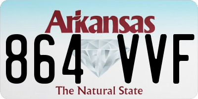 AR license plate 864VVF