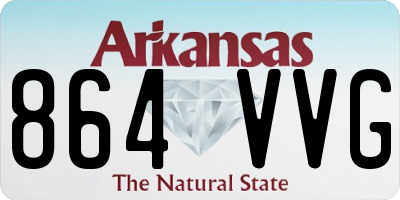AR license plate 864VVG
