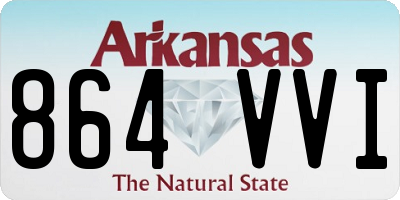AR license plate 864VVI