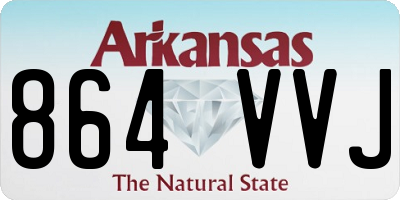AR license plate 864VVJ