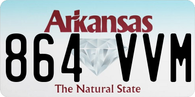 AR license plate 864VVM