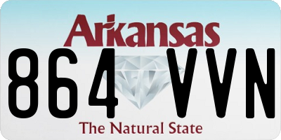 AR license plate 864VVN