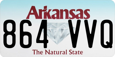AR license plate 864VVQ