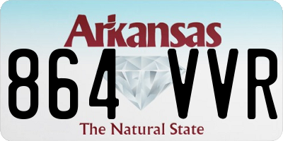 AR license plate 864VVR