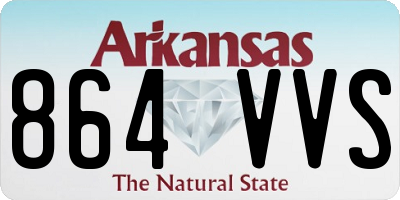 AR license plate 864VVS