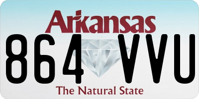 AR license plate 864VVU