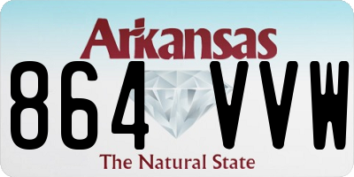 AR license plate 864VVW